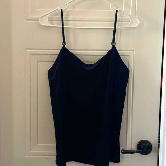 New Elie Tahari Navy Velvet Camisole - Picture 1 of 7